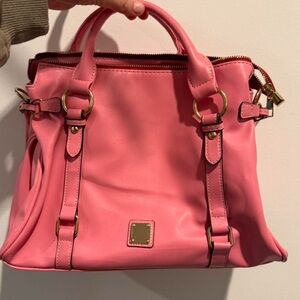 Pink Leather Handbag